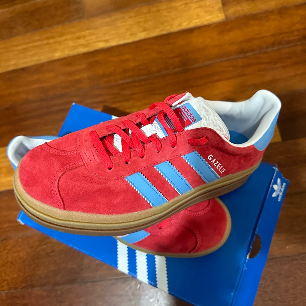 Adidas Gazelle Red Suede Sneakers